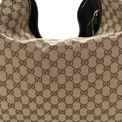 Gucci Monogram Large Horsebit Chain Hobo Dark Brown 8 of 16