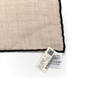 Hermes Cashmere Silk Index Palmarum Finesse Shawl 140 Naturel Bleu 6 of 6
