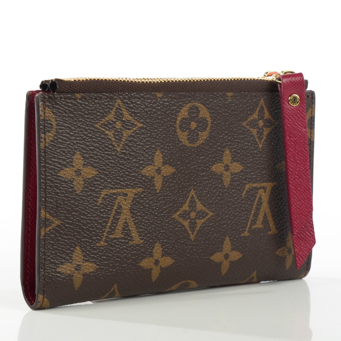 Monogram Adele Compact Wallet Fuchsia