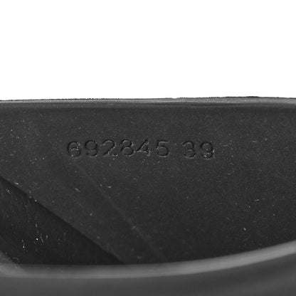 Gucci Soft Rubber Womens Interlocking G Platform 42mm Slide Sandals 39 Black 8 of 12