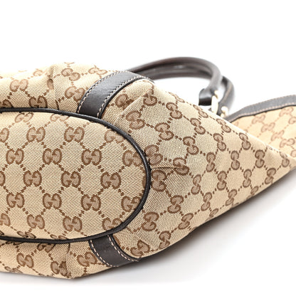 Gucci Monogram Medium D Gold Tote Bag Brown 10 of 10