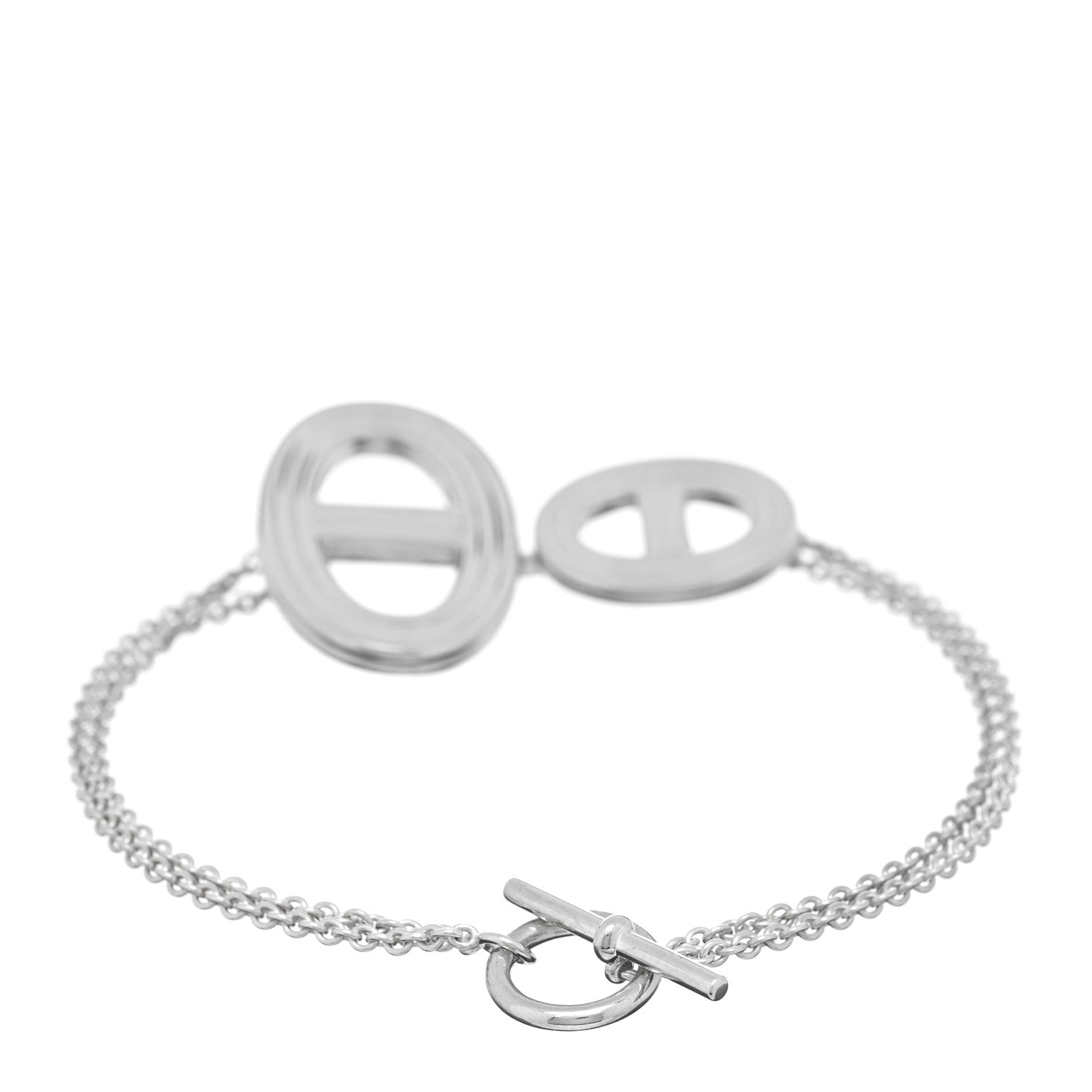 Hermes Sterling Silver Chaine D'Ancre 24 Chain Bracelet SH 2 of 3