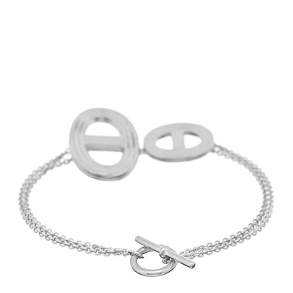 Hermes Sterling Silver Chaine D'Ancre 24 Chain Bracelet SH 2 of 3
