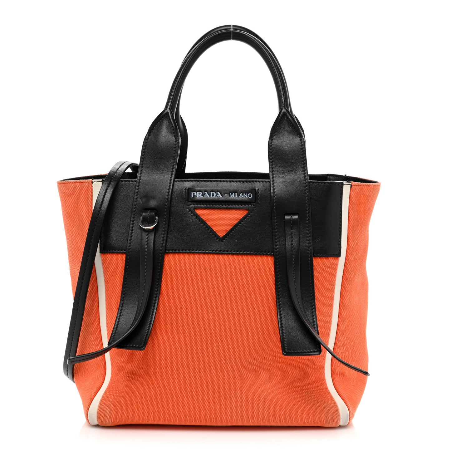 Canapa Grace Lux Small Ouverture Top Handle Bag Papaya Black