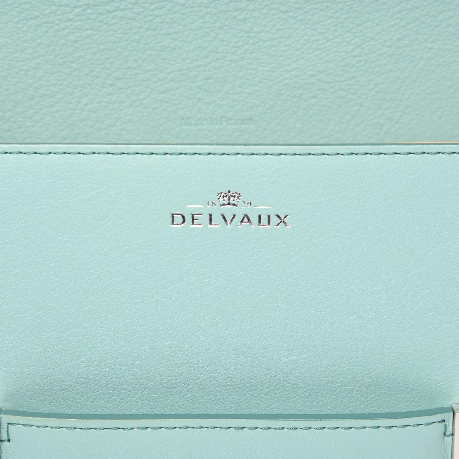 Delvaux Calfskin Mini Madame Crossbody Lagon 6 of 7