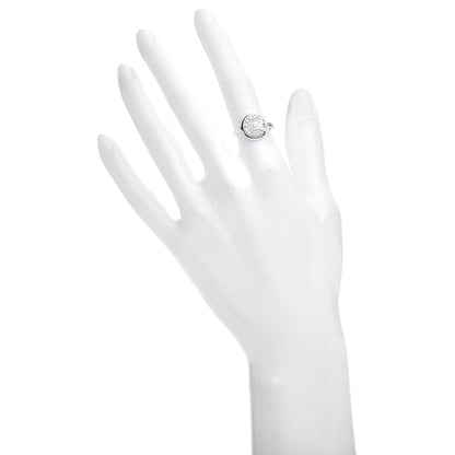 Cartier 18K White Gold Diamond Amulette de Cartier Paved Ring 49 4.75 2 of 6