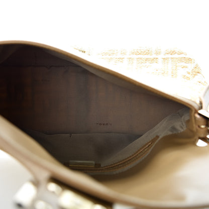 Fendi Woven Straw Zucca Mama Baguette Beige 7 of 9