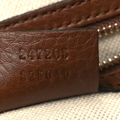 Gucci Monogram Web Medium Boston Dark Brown 6 of 9
