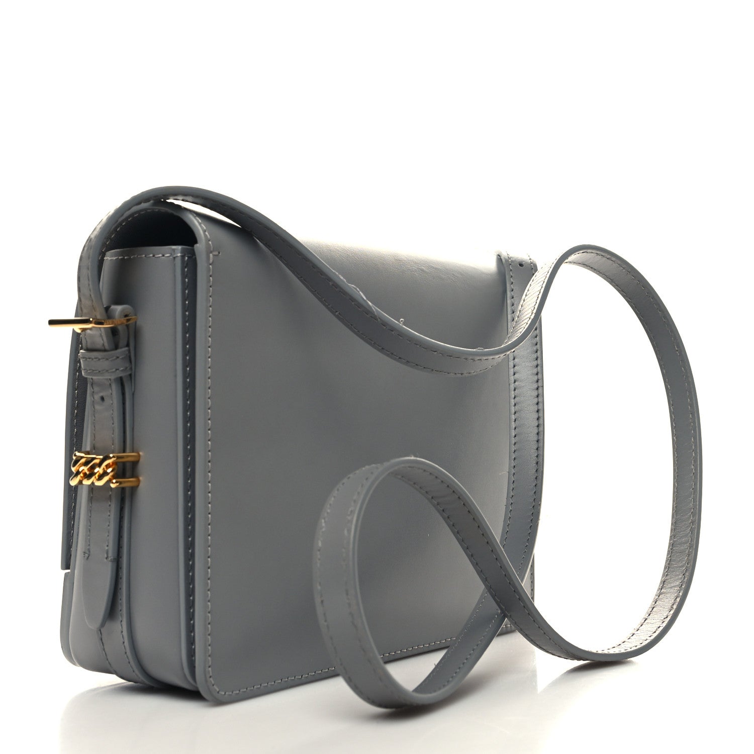 Burberry Smooth Calfskin Small Grace Bag Grey 3 of 10