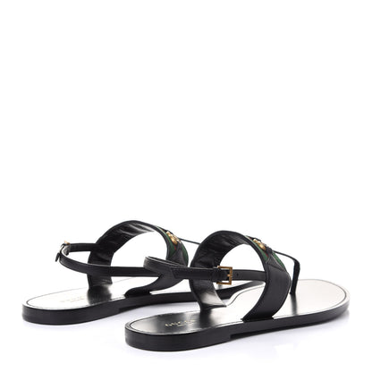 Gucci Nylon Web Lifford Jakarta Sandals 40.5 Black 4 of 10