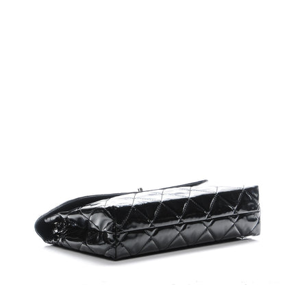Chanel Vinyl Quilted In the Business Flap Bag Black 4 of 7