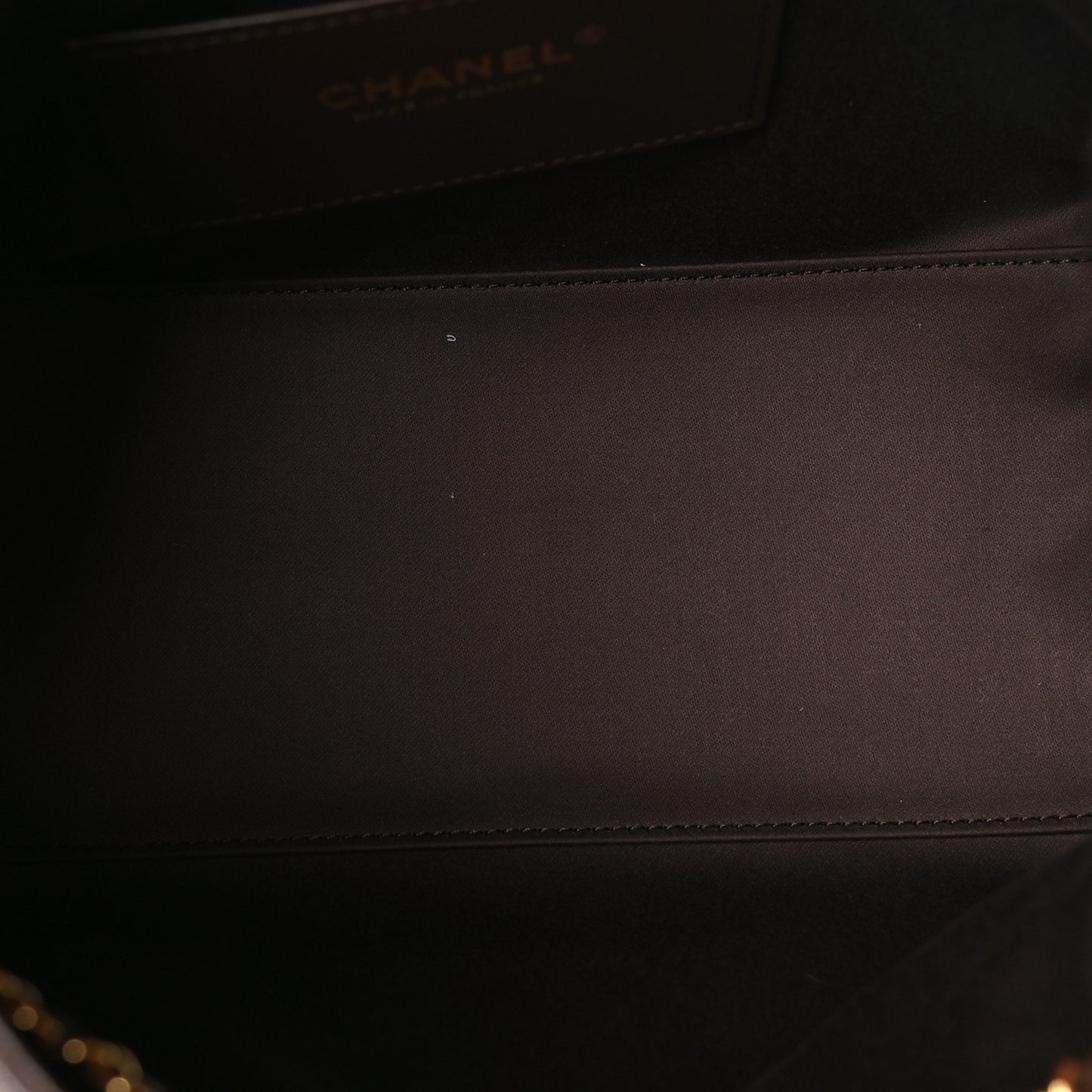 Caviar Quilted Small Chanel 25 Handbag Dark Brown