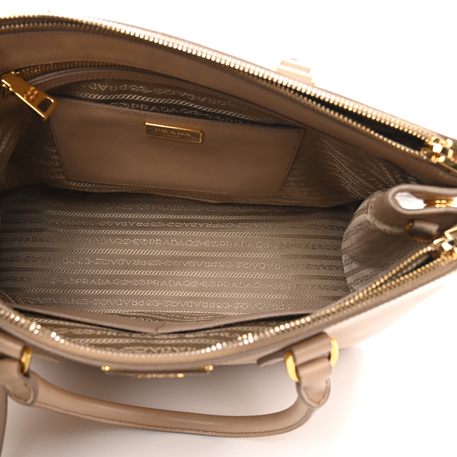 Prada Saffiano Medium Galleria Double Zip Tote Sabbia 5 of 13