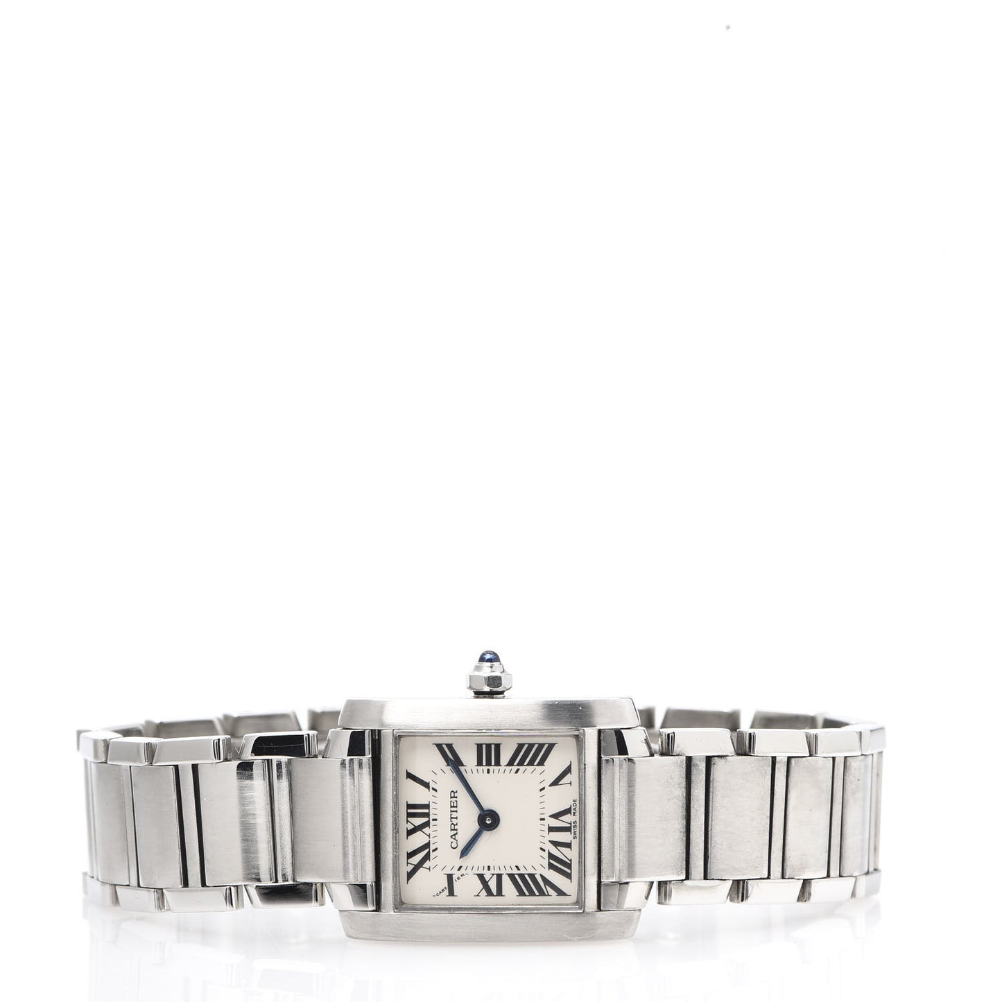 Stainless Steel 20mm Tank Francaise Quartz Watch
