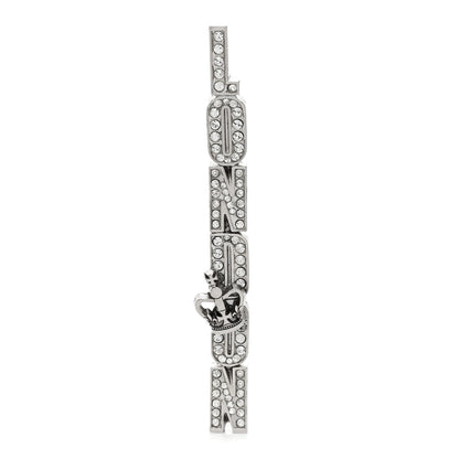 Chanel Crystal London Crown Brooch Silver 1 of 3