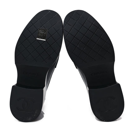 Chanel Calfskin CC Platform Loafers 36 Black 6 of 8