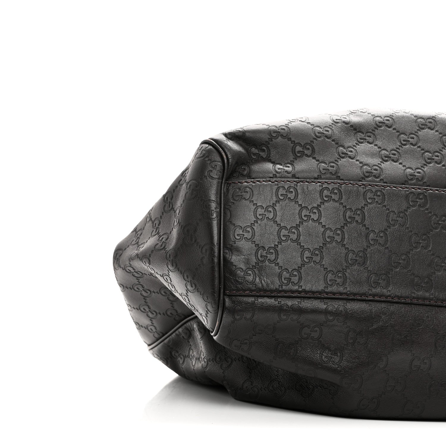 Gucci Guccissima Vitello Tender Large Sukey Tote Testa di Moro 9 of 10