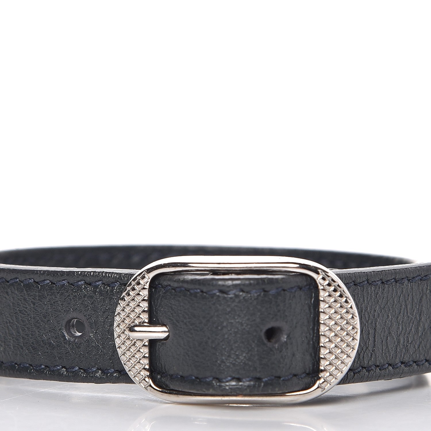 Balenciaga Agneau Giant 12 Silver Hardware Stud M Bracelet Dark Night 6 of 7