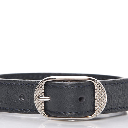 Balenciaga Agneau Giant 12 Silver Hardware Stud M Bracelet Dark Night 6 of 7