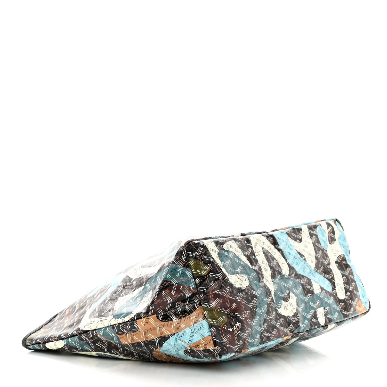 Goyard Goyardine Lettres Camouflage Saint Louis PM Black Blue 5 of 11