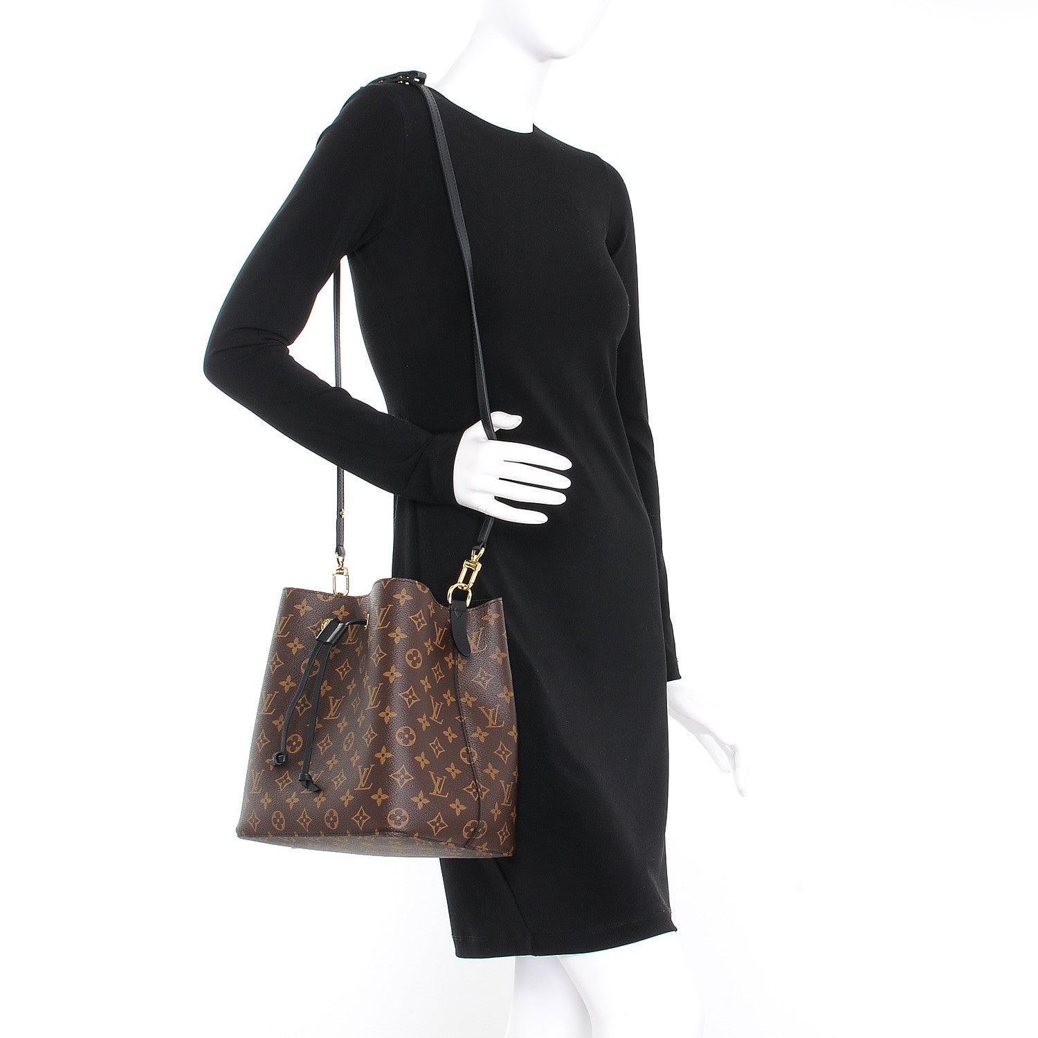 Louis Vuitton Monogram Neonoe MM Black 2 of 9