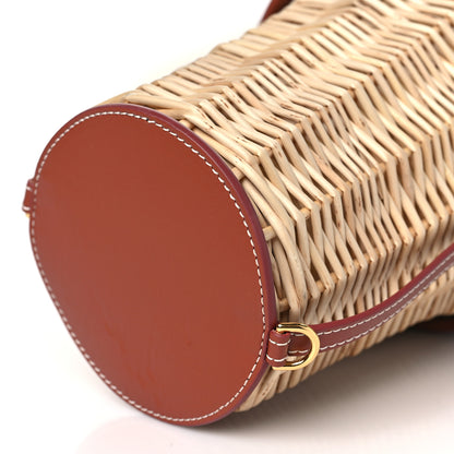 Jacquemus Wicker Calfskin Le Panier Seau Bucket Bag Brown 8 of 8