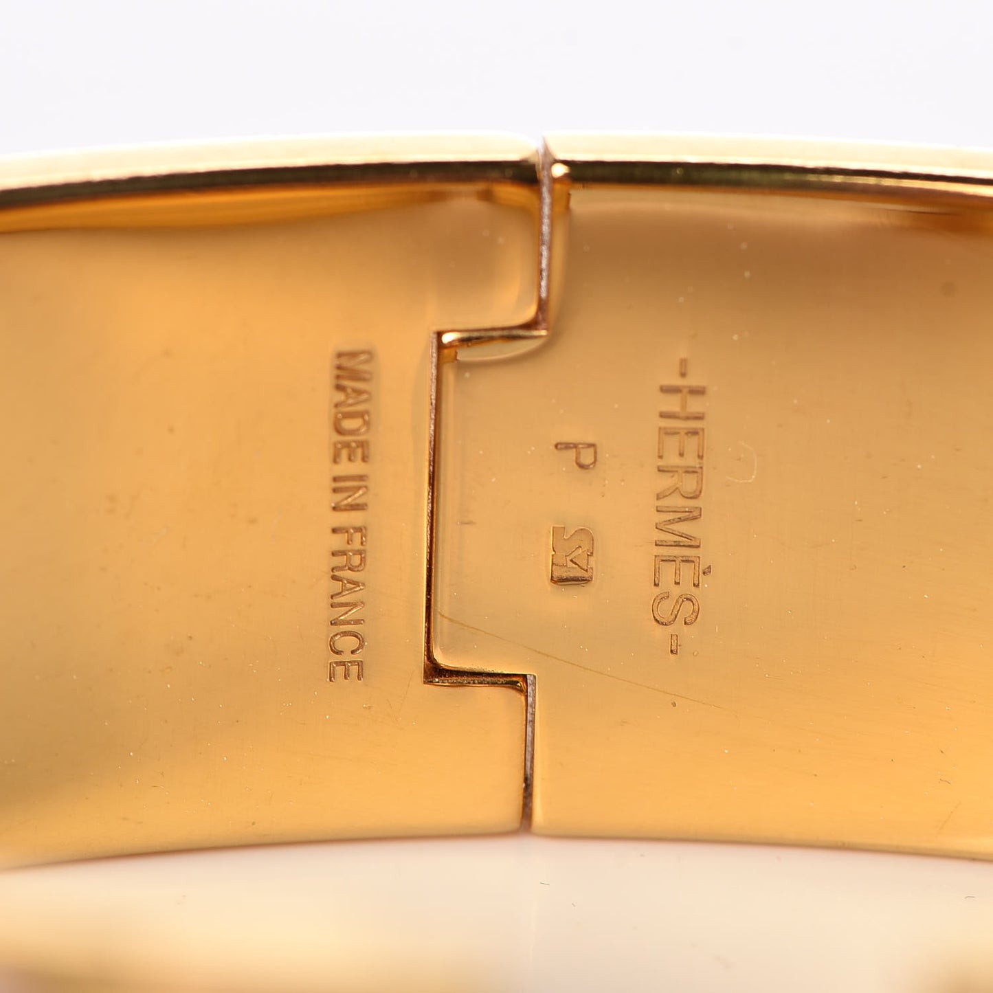 Enamel Wide Clic Clac H Bracelet PM Rose Poudre