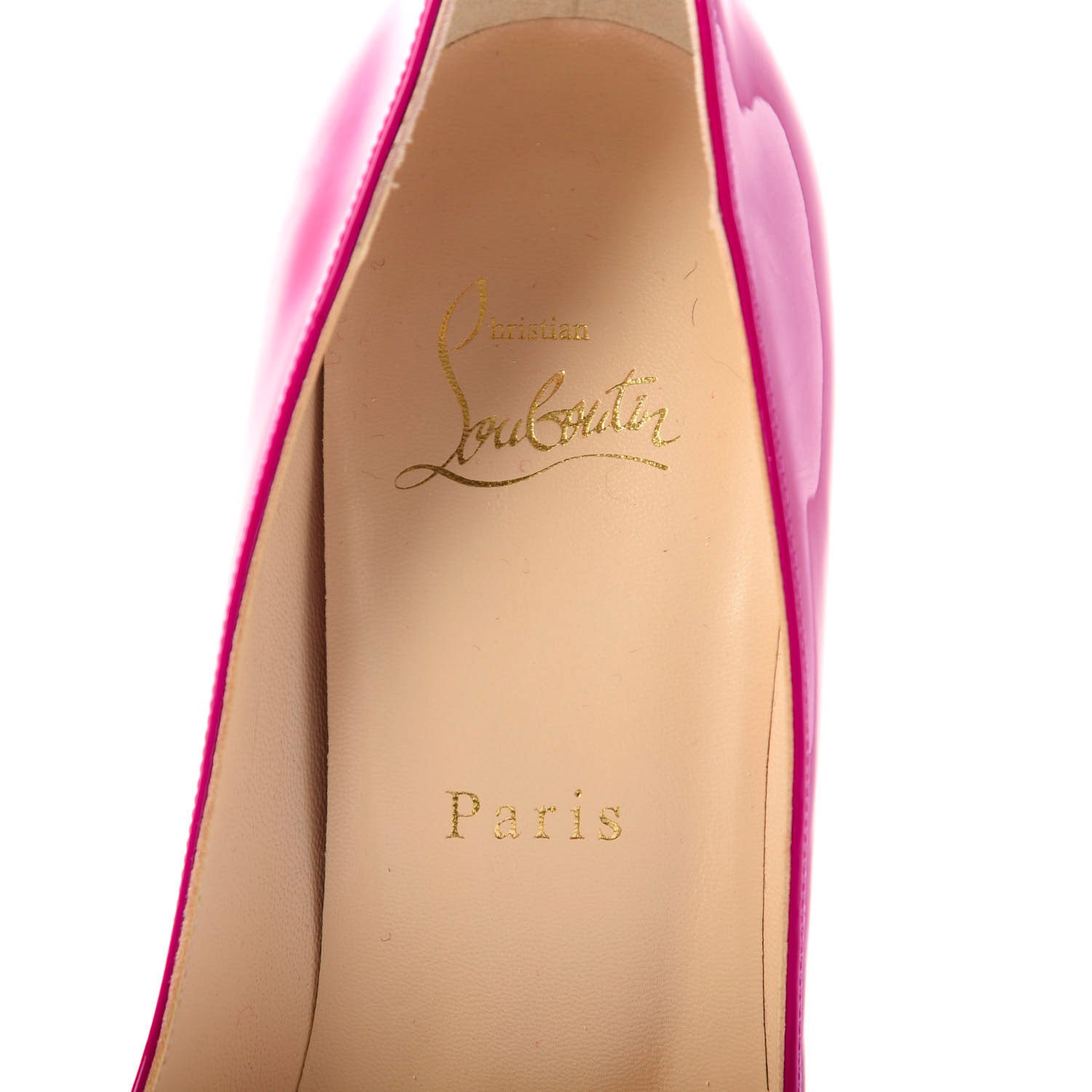Christian Louboutin Patent Pigalle Follies 100 Pumps 38 Ultra Rose 7 of 9