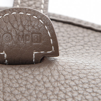 Hermes Taurillon Clemence Evelyne III PM Etoupe 7 of 7