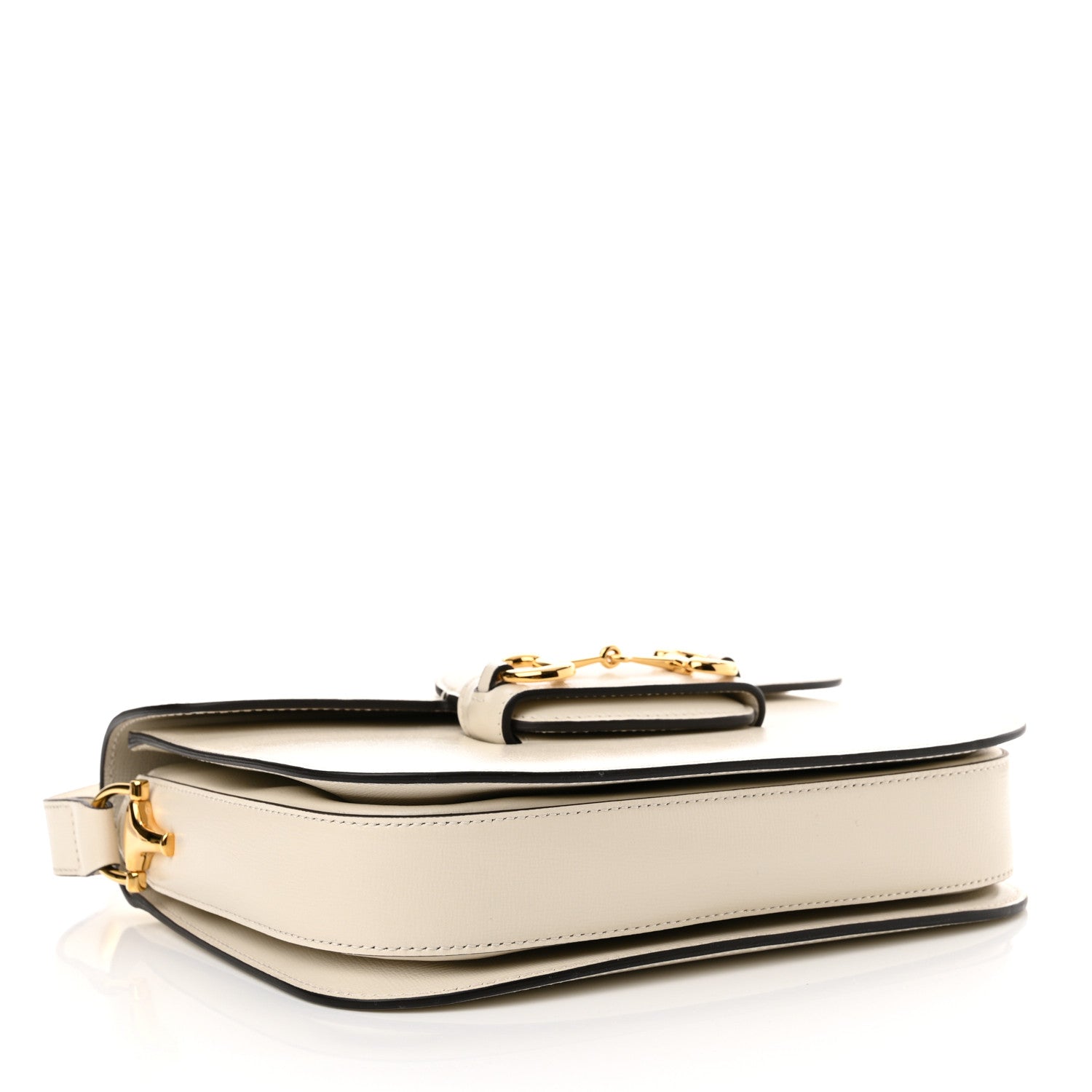 Gucci Azalea Calfskin Horsebit 1955 Shoulder Bag Mystic White 4 of 10