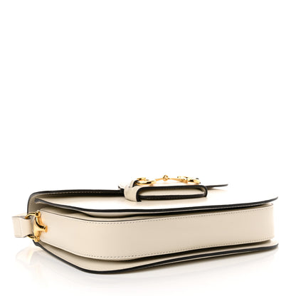 Gucci Azalea Calfskin Horsebit 1955 Shoulder Bag Mystic White 4 of 10