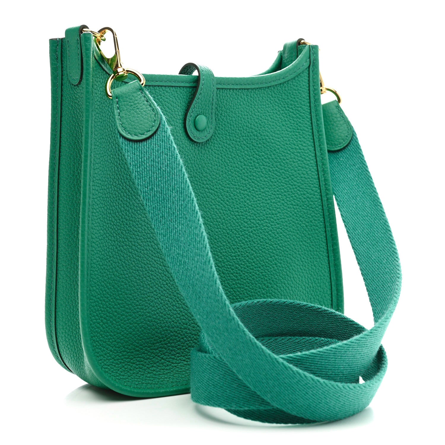 Hermes Taurillon Clemence Evelyne TPM Vert Vertigo 3 of 10