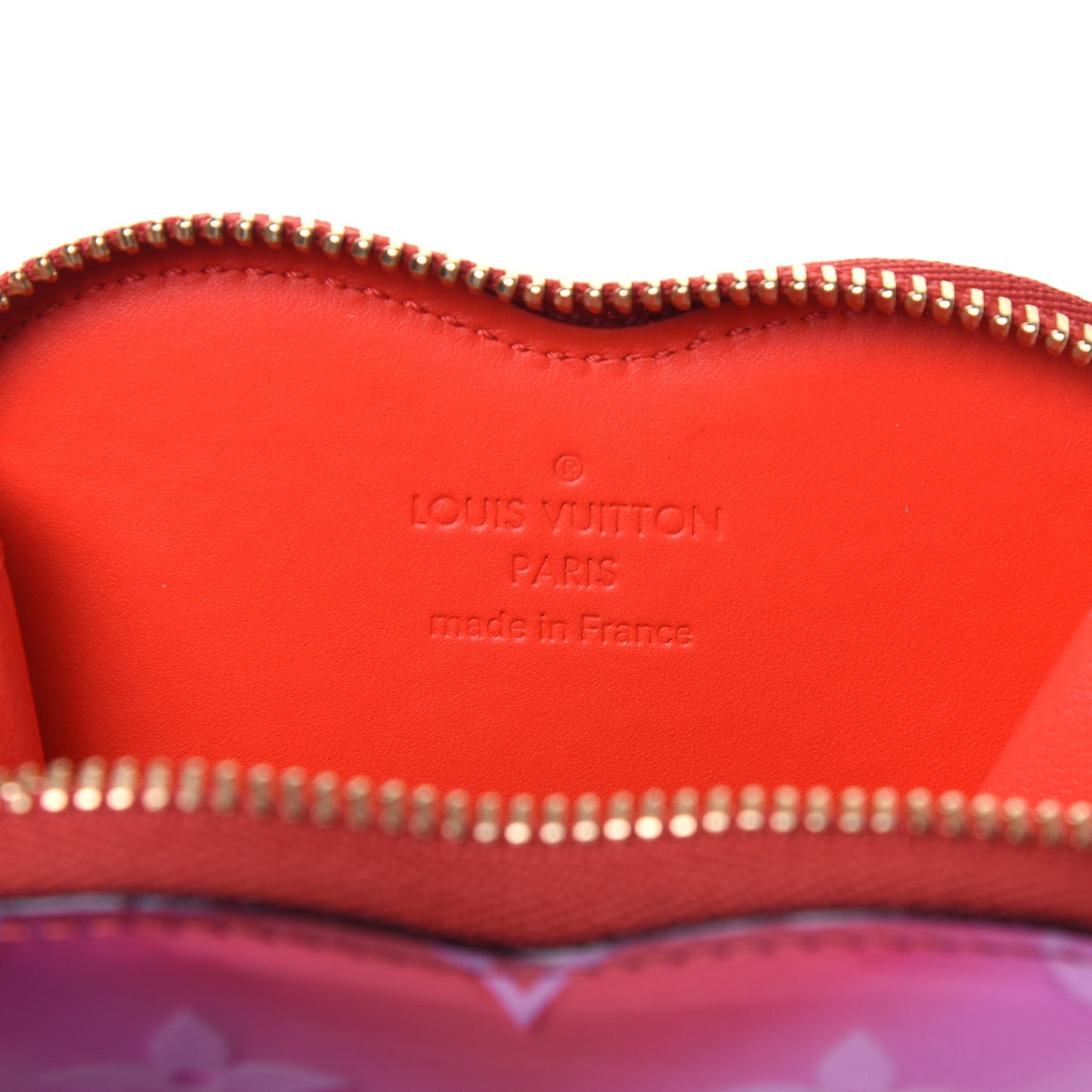 Vernis Heart Coin Purse Pink Red