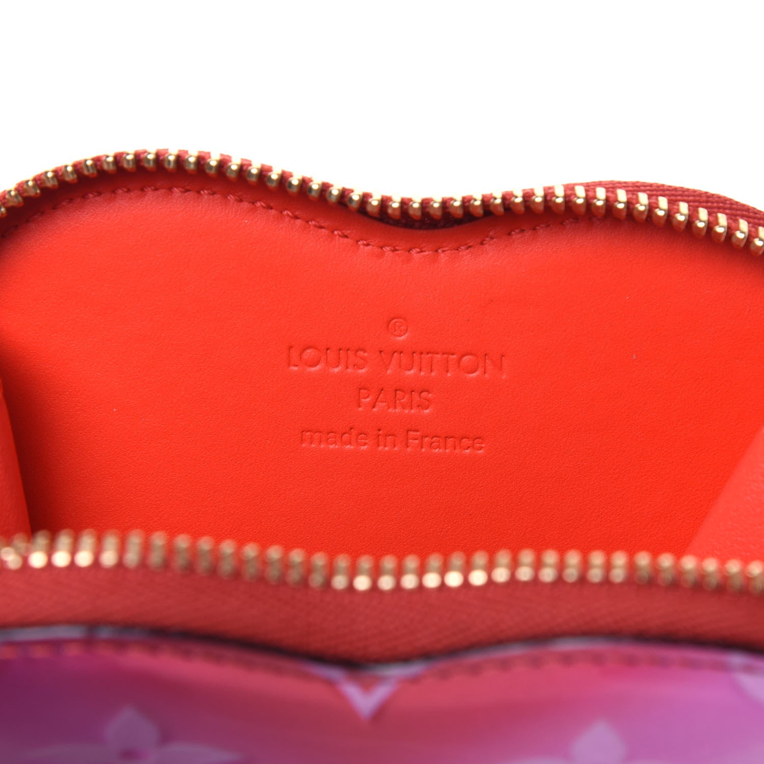 Louis Vuitton Vernis Heart Coin Purse Pink Red 5 of 8