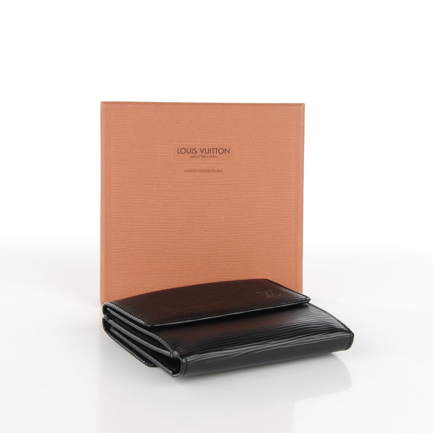 Louis Vuitton Epi Elise Wallet Black 4 of 7