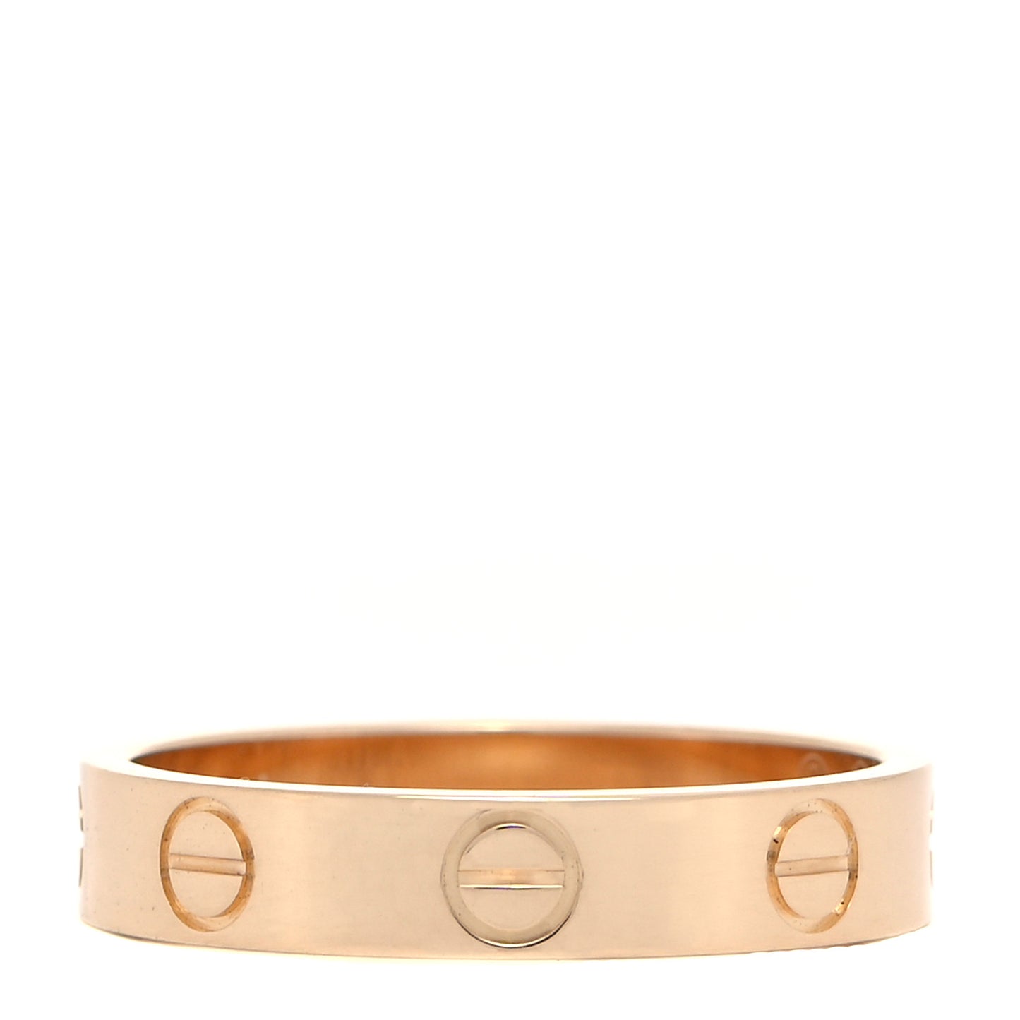18K Yellow Gold 3.5mm LOVE Wedding Band Ring 51 5.75