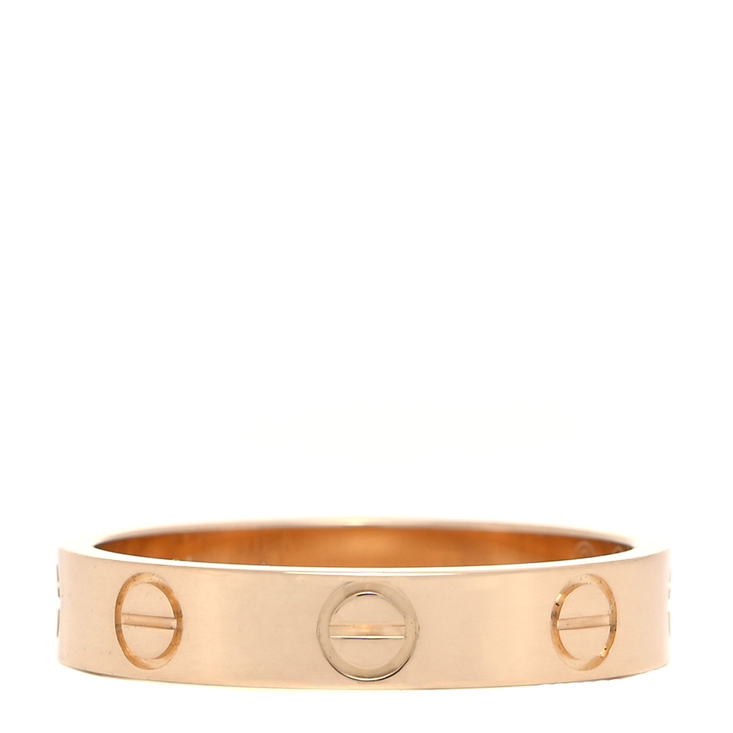 Cartier 18K Yellow Gold 3.5mm LOVE Wedding Band Ring 51 5.75 1 of 5