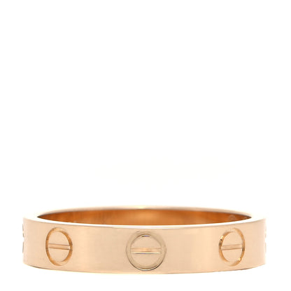 Cartier 18K Yellow Gold 3.5mm LOVE Wedding Band Ring 51 5.75 1 of 5