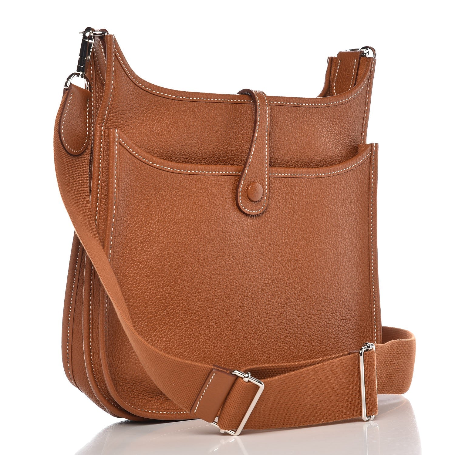 Hermes Taurillon Clemence Evelyne III PM Gold 3 of 7