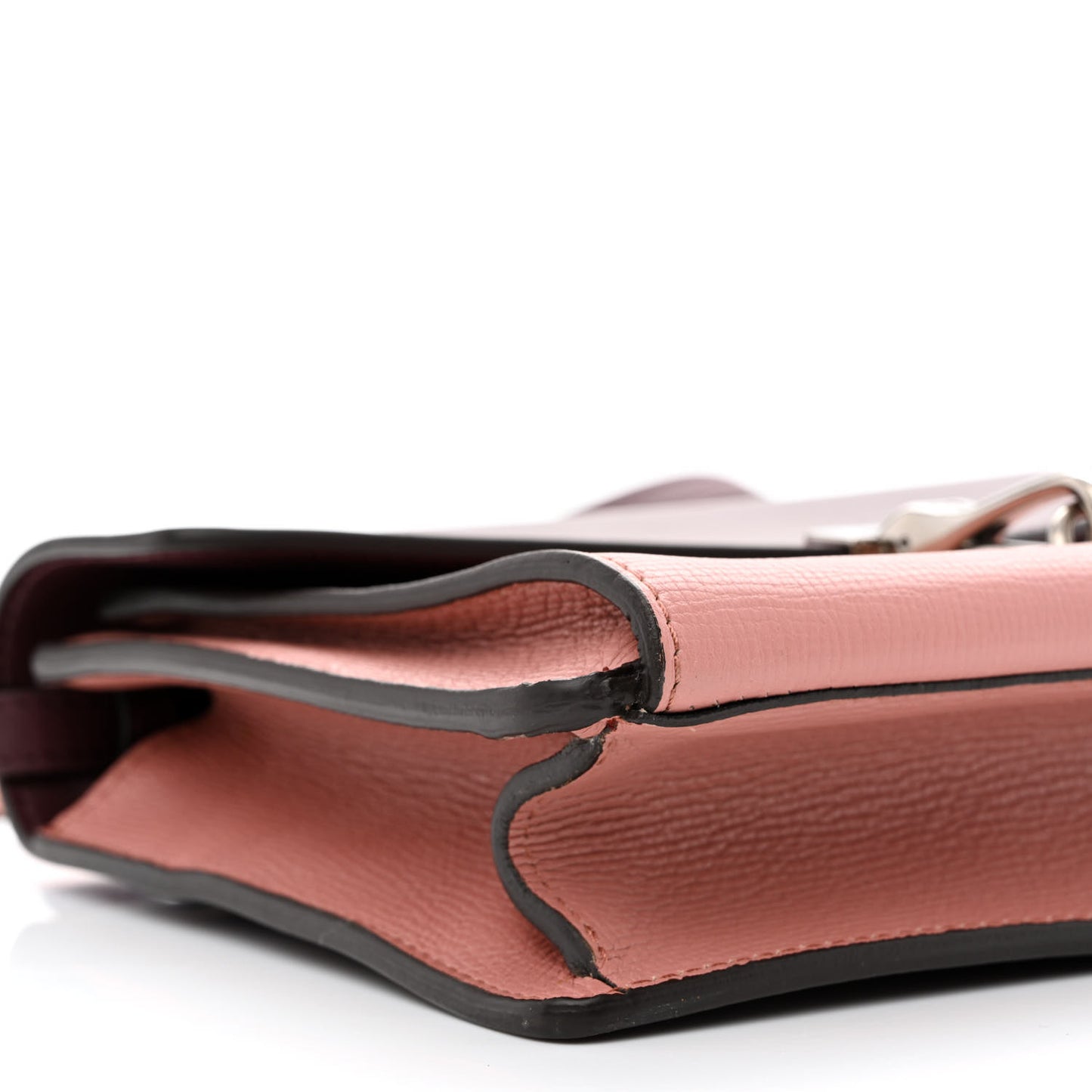 Derby Calfskin Bi-Color Small Macken Crossbody Bag Dusty Rose