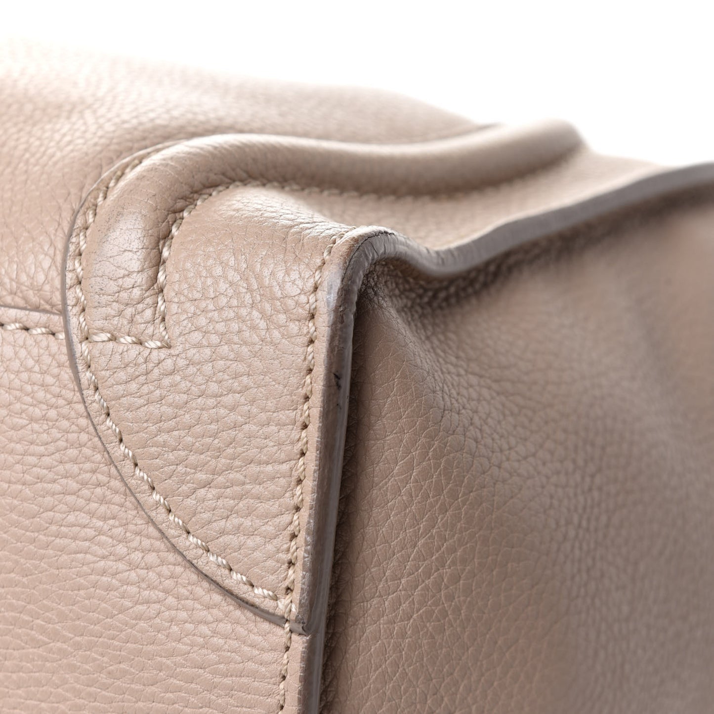 Drummed Calfskin Micro Luggage Souris