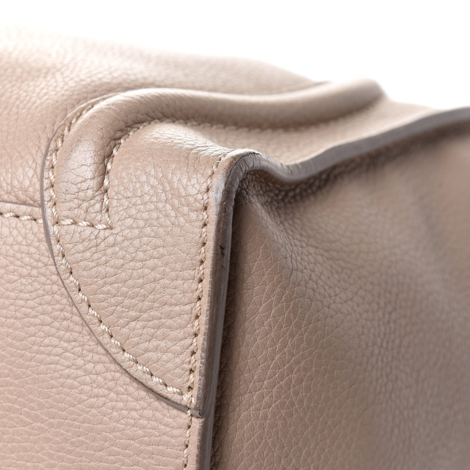 Celine Drummed Calfskin Micro Luggage Souris 12 of 14