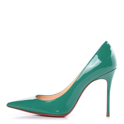 Christian Louboutin Patent Decollete 554 100 Pumps 35.5 Mint 1 of 12