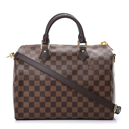Louis Vuitton Damier Ebene Speedy Bandouliere 30 1 of 10