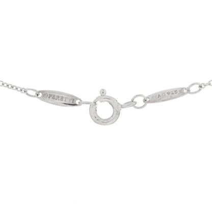 Tiffany Sterling Silver Diamond .03ct Elsa Peretti Diamonds by the Yard Pendant Necklace 4 of 4