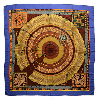 Hermes Cashmere Silk Cent Plis Des Miao Shawl 140 1 of 5