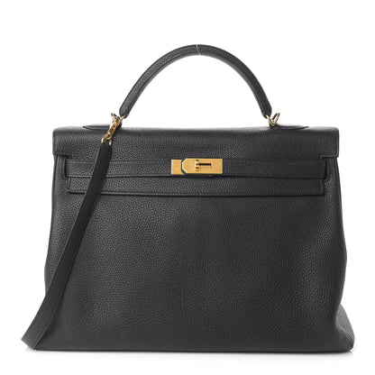 Hermes Togo Kelly Retourne 40 Black 1 of 24