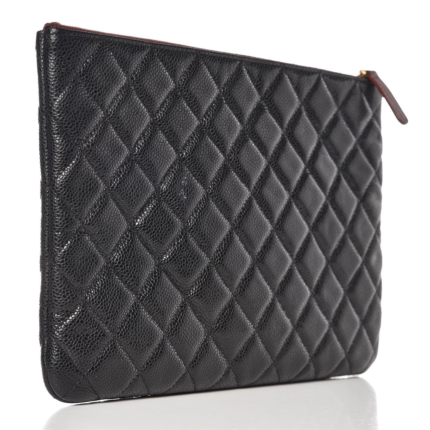 Caviar Quilted Medium Cosmetic Case Black