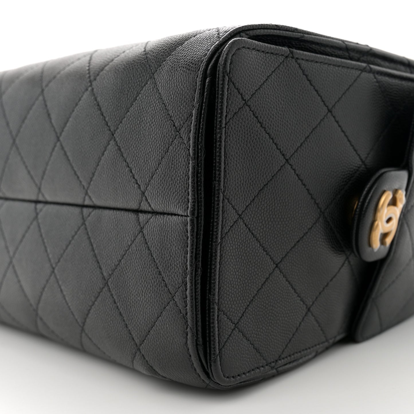 Caviar Quilted Small Chanel 25 Handbag Black