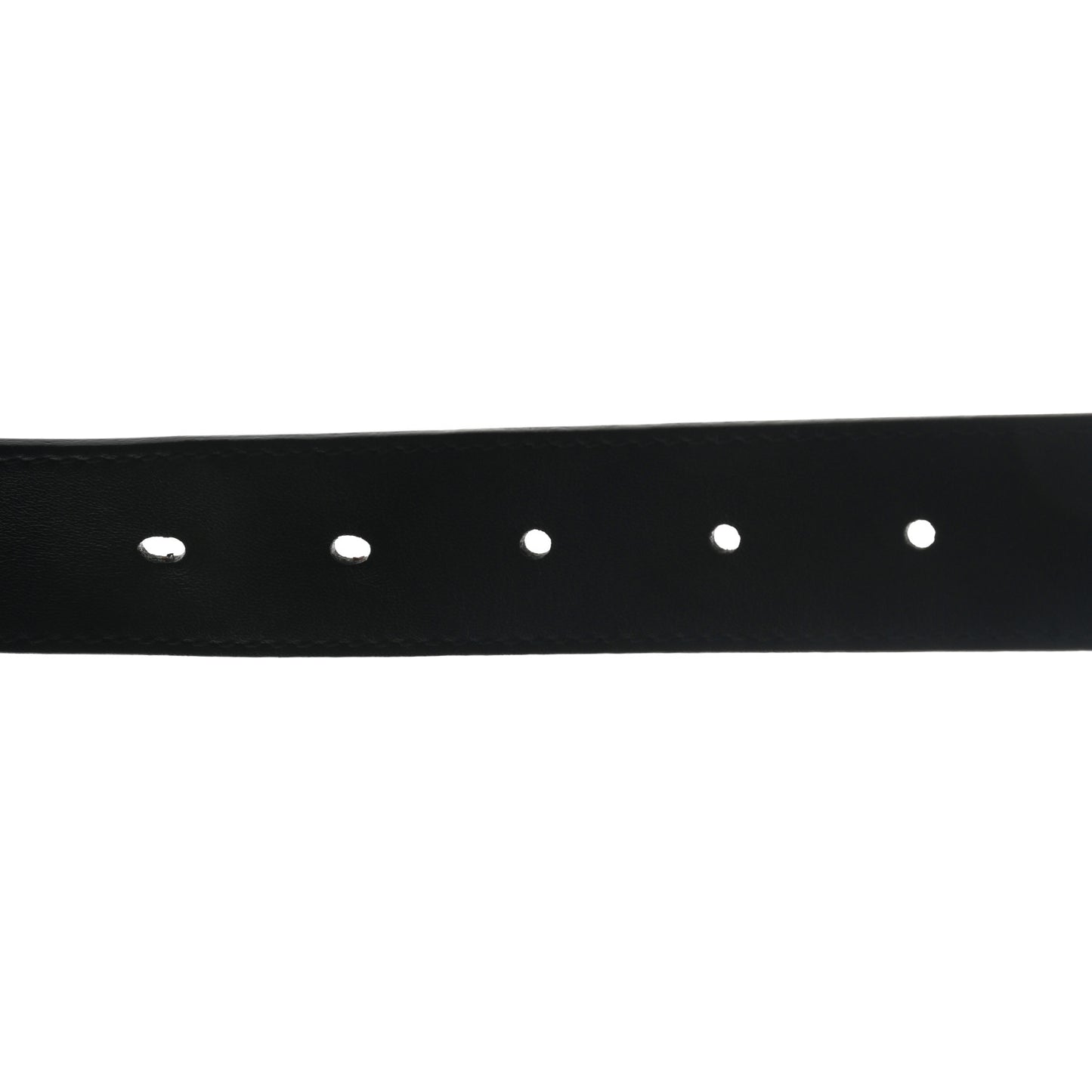 Calfskin Crystal Interlocking G Belt 105 42 Black